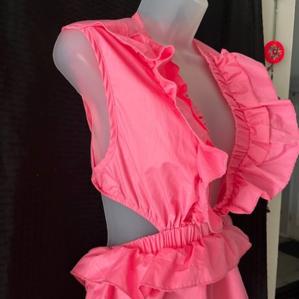 Pretty Ruffle Pink Top - Picture 4 of 5